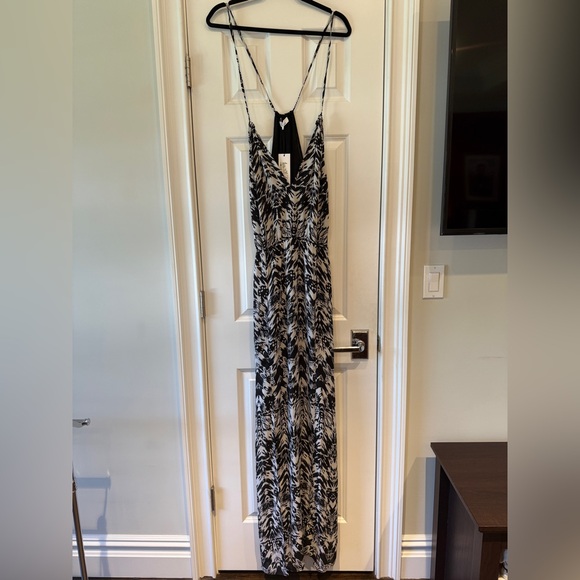 Parker Black & White Sleeveless Maxi Lisbon Dress - Size Small - Picture 1 of 14
